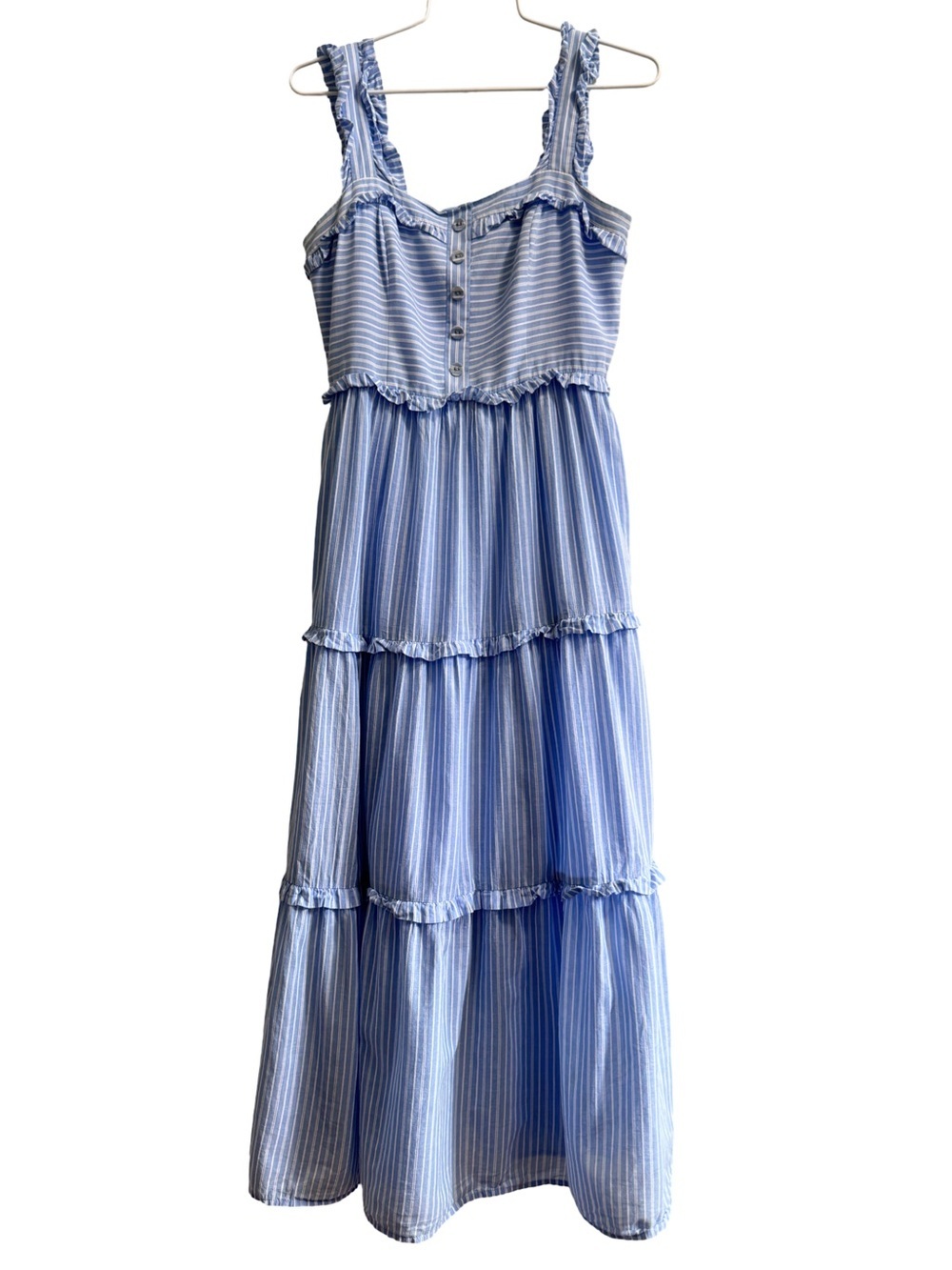 Gal meets Glam Courtney Rio Stripe Lawn Maxi Dress Size 2